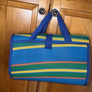 Fold Up Beach Mat. Approx 74" x 57". Camping / Picnic / Beach Gear. Gently Used